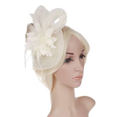 Fashion ladies hats and fascinators feather fascinator for party bases